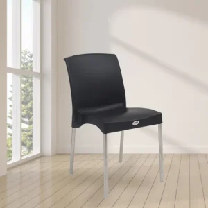 Hybrid Plastic Chairs With Steel Legs